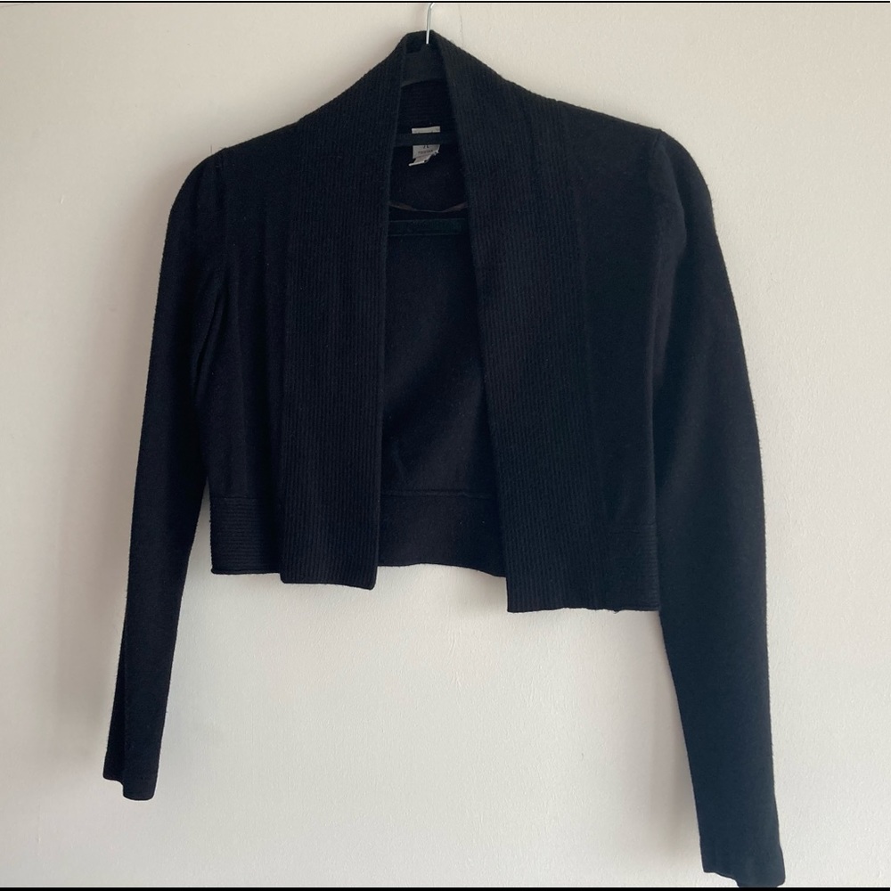 Tristan | Cropped Black Cardigan SM